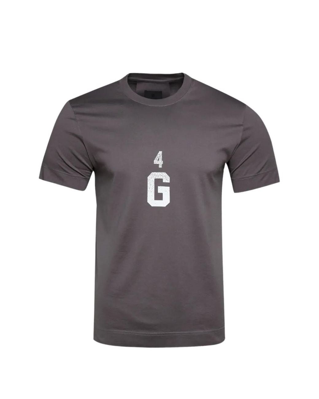 Givenchy Gray Slim Fit Graphic T-Shirt for men