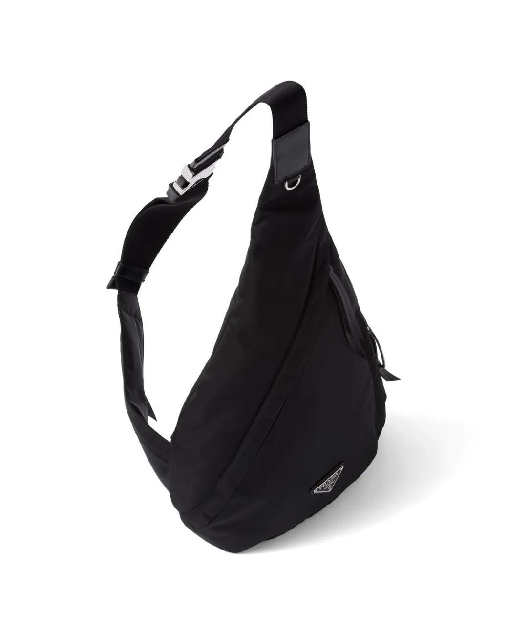 Prada Black Re-nylon Leather Backpack - Men's - Leather/recycled Nylon for men