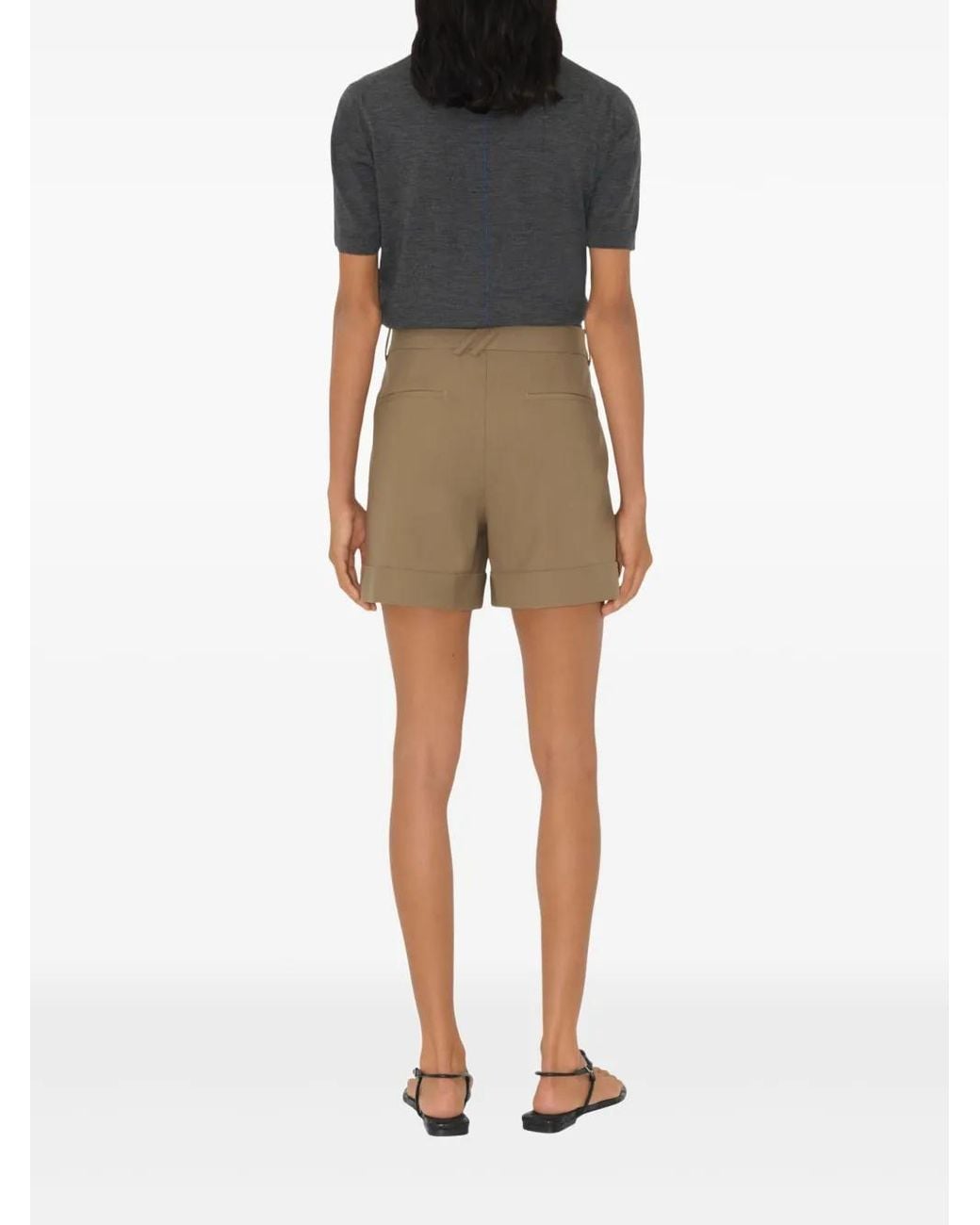 Bermudas De Lana Burberry de color Natural