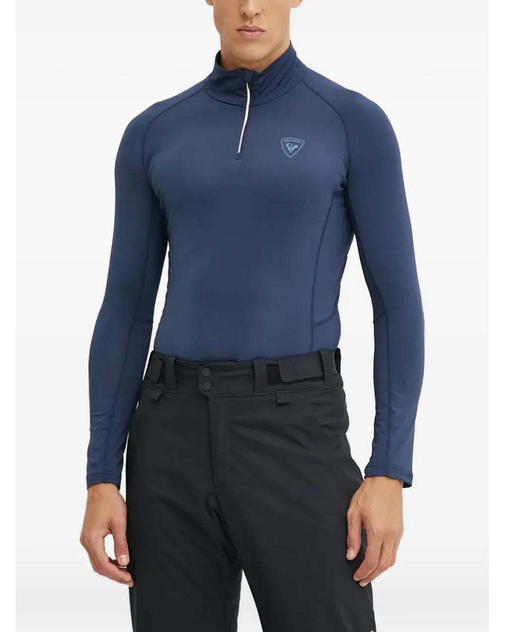 Rossignol Blue Classique Half-Zip Base Layer for men