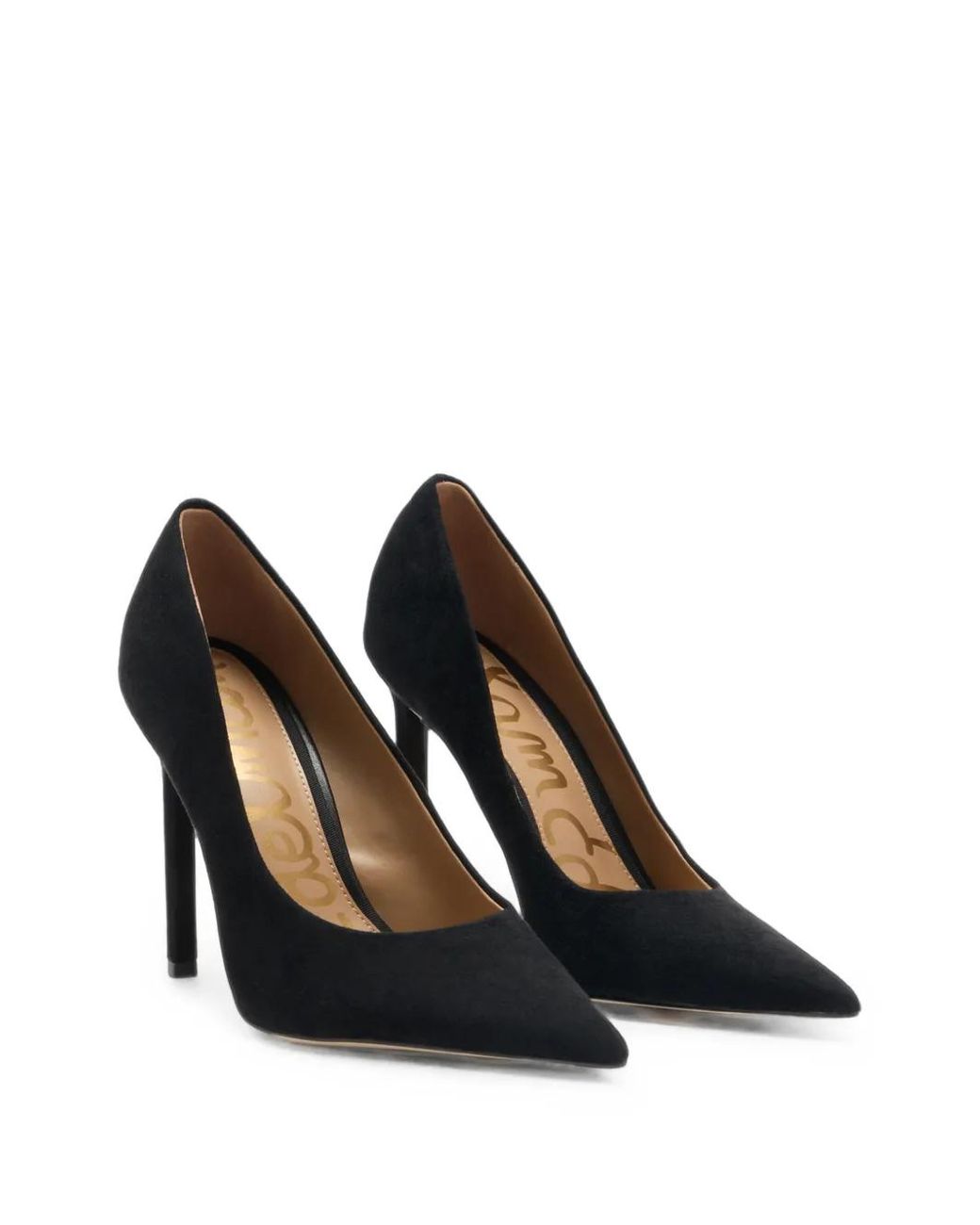 Sam Edelman Black Talula Pointed-Toe Suede Pumps