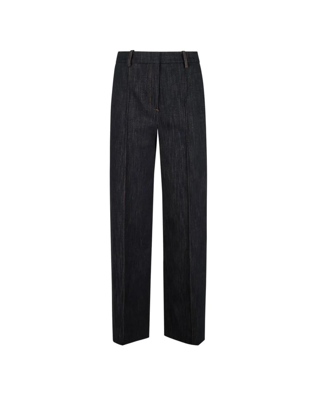 Eleventy Blue Contrast-Stitch Jeans