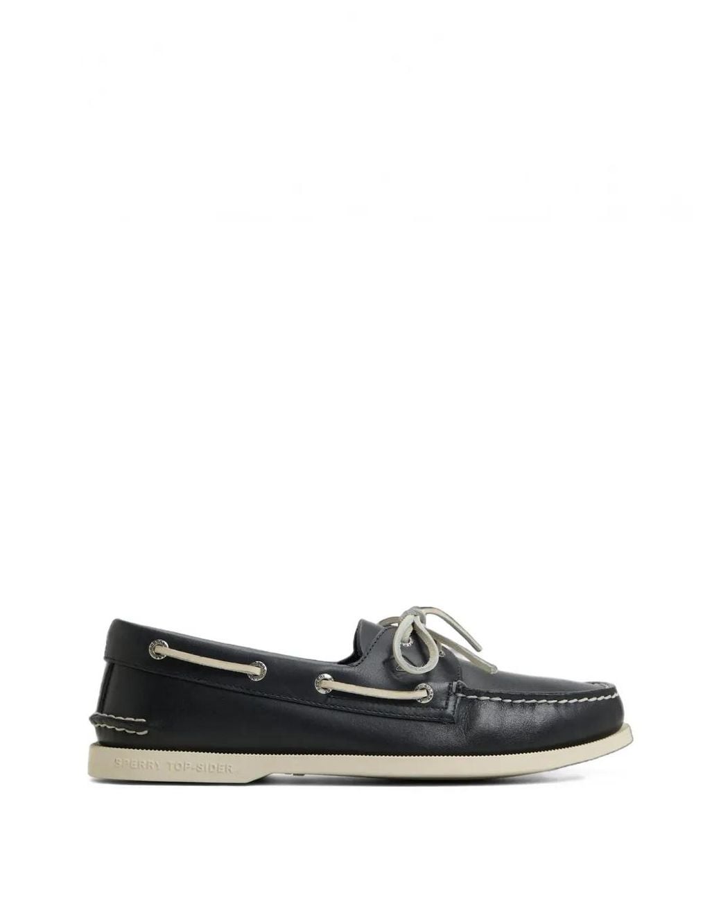 Fortela White X Sperry A/O 2 Eye Leather Boat Shoes for men