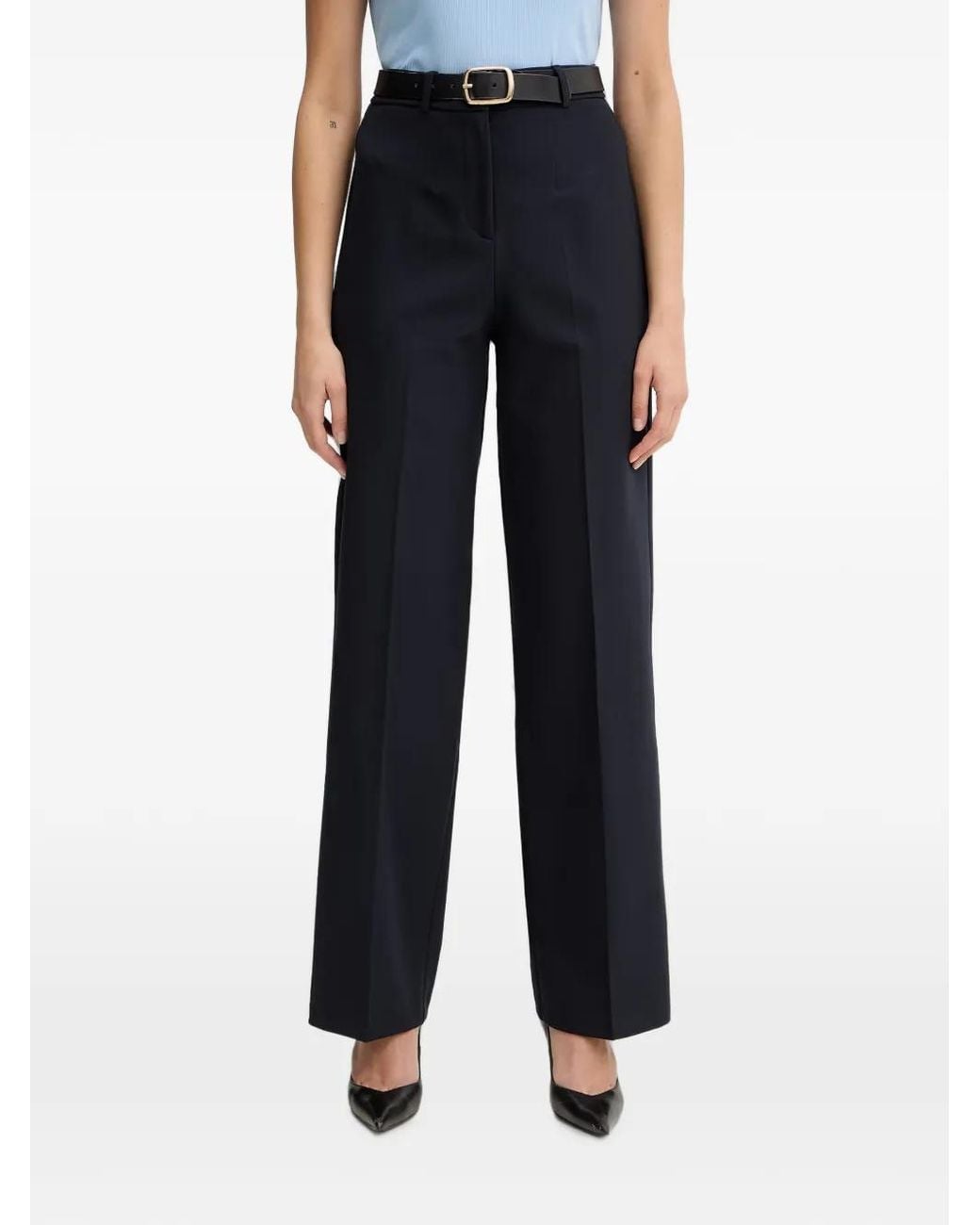 Morgan Black Belted Tailored Trousers