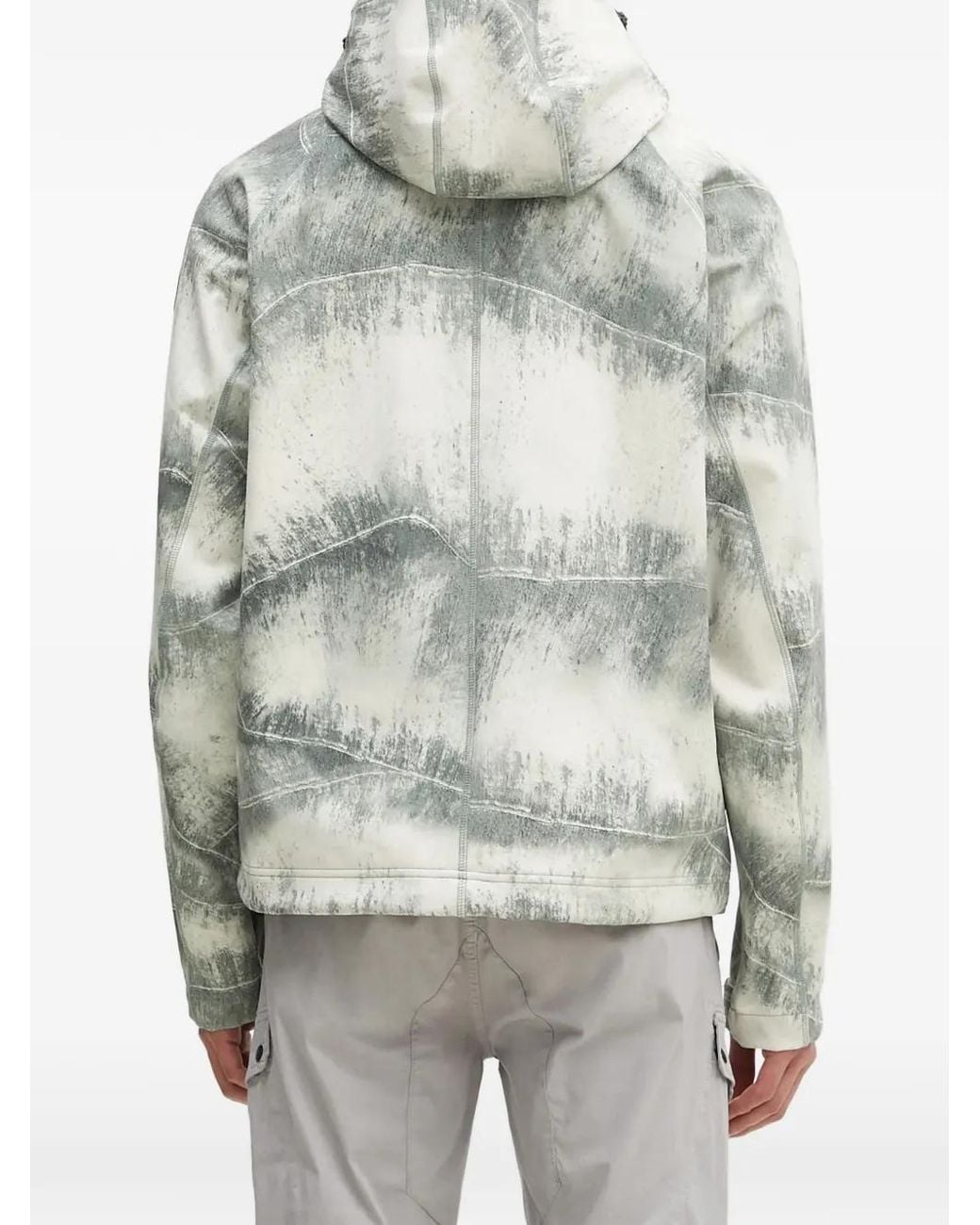 Napapijri Gray Hooded Multi-Pocket Jacket for men