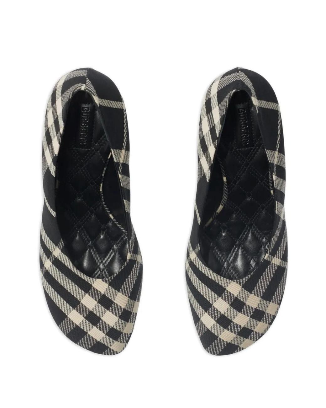 Burberry Black Baby Check Pumps