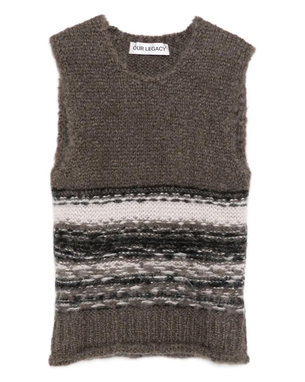 Our Legacy Gestreepte Top in het Gray