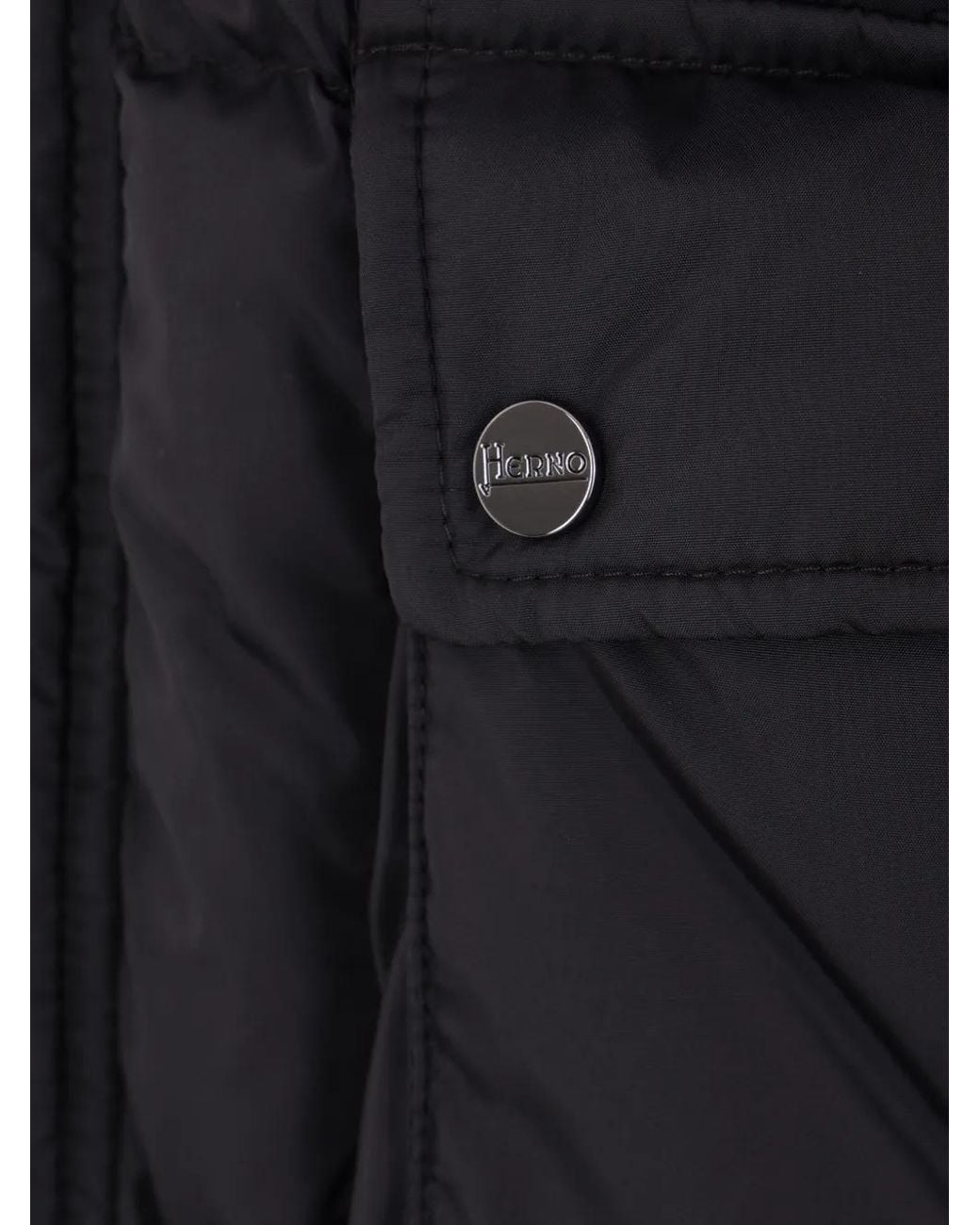 Herno Donsjack Met Hoge Hals in het Blue voor heren