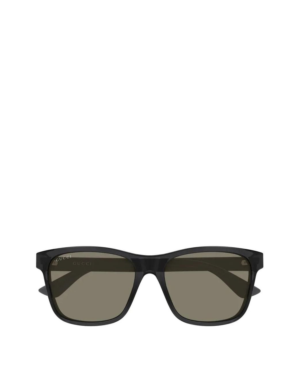 Gucci Gray Web-Stripe Square-Frame Sunglasses for men