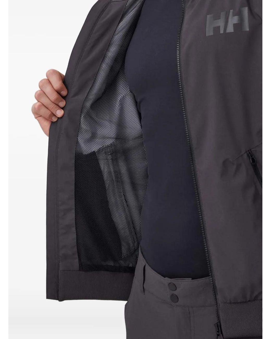 Helly Hansen Blue Zip-Up Logo Jacket for men