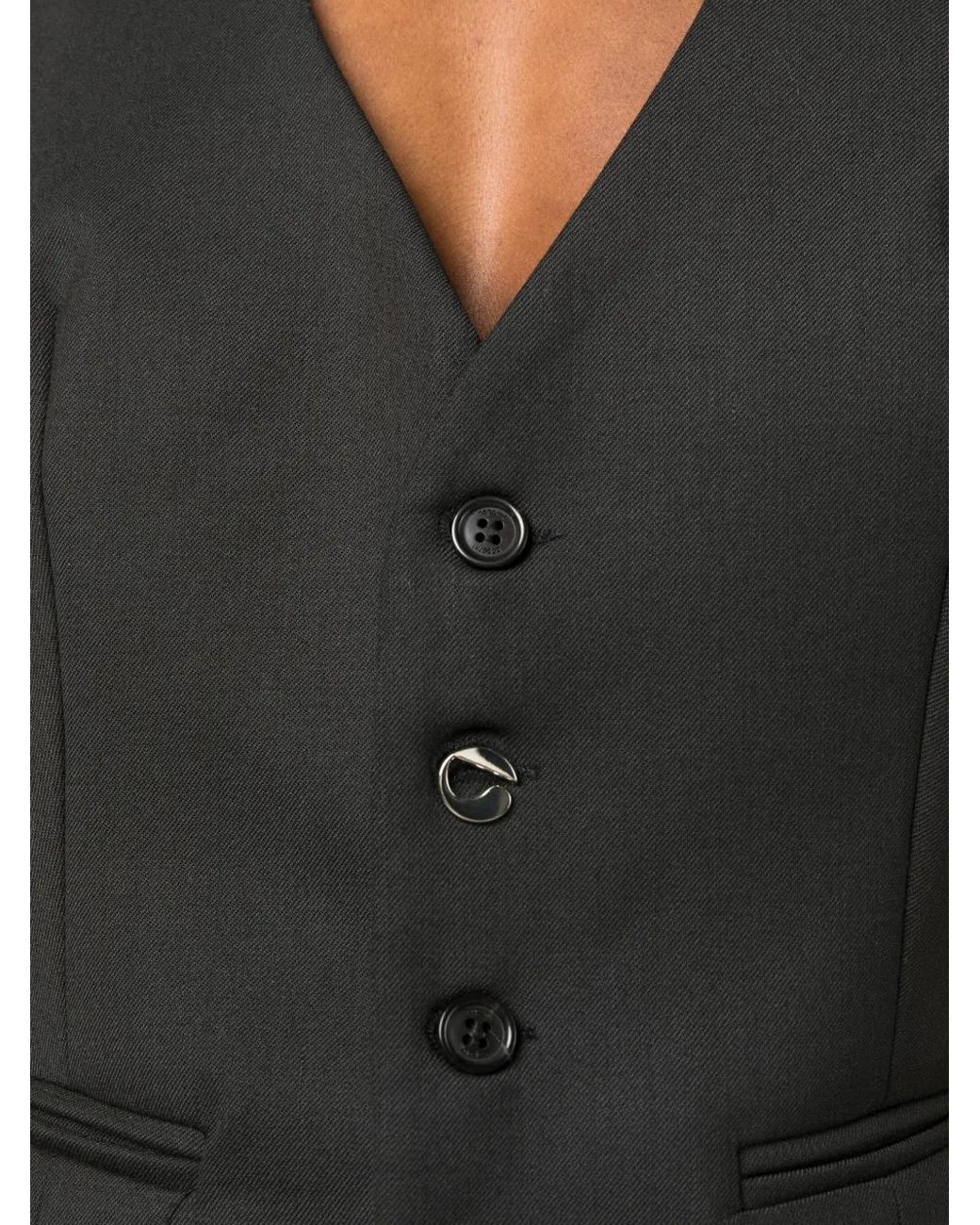Chaleco Con Espalda Descubierta Coperni de color Black