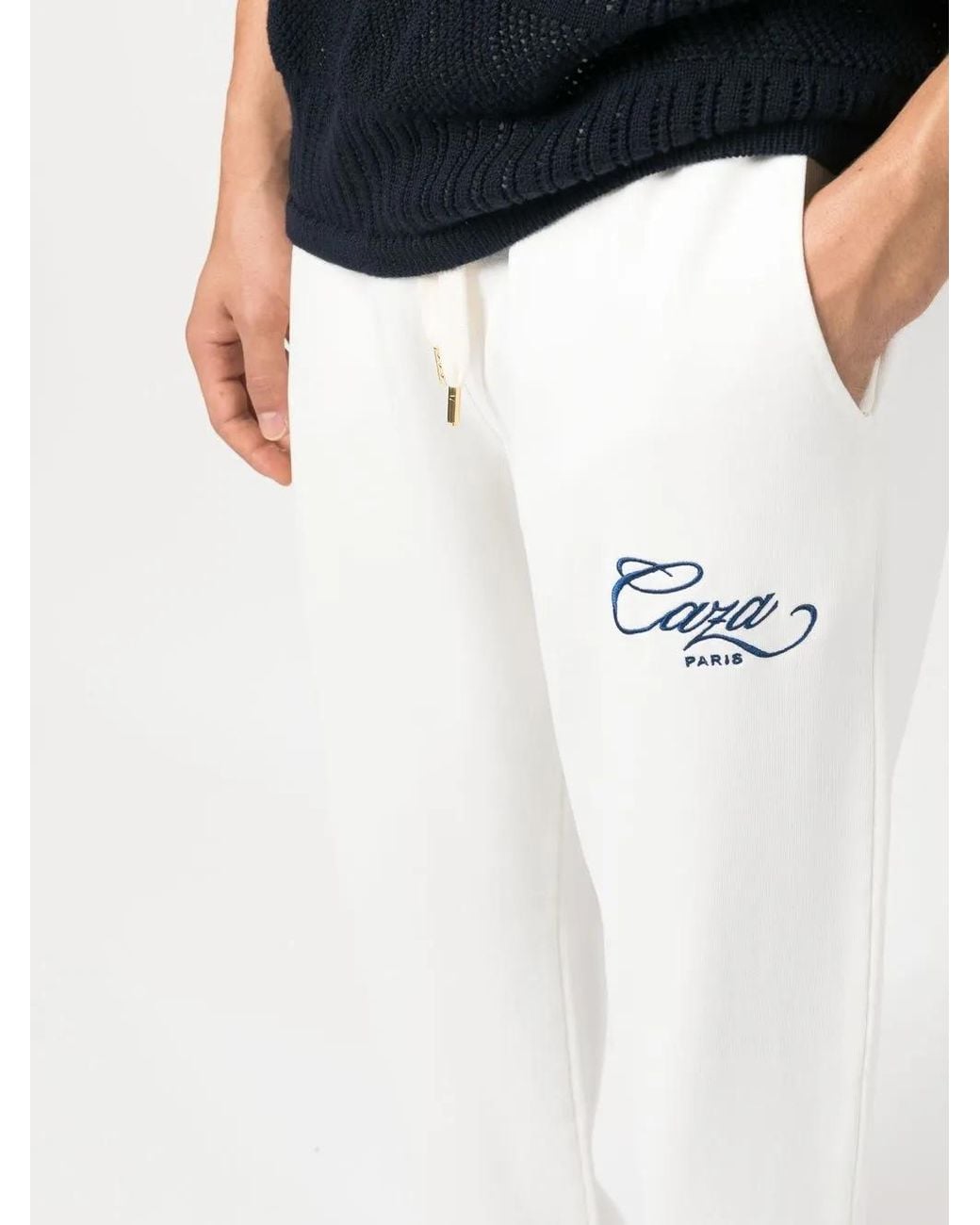 Casablanca White Logo-Print Track Pants for men