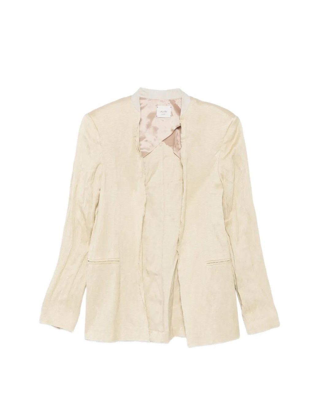 Alysi Natural Blazer À Design Ouvert