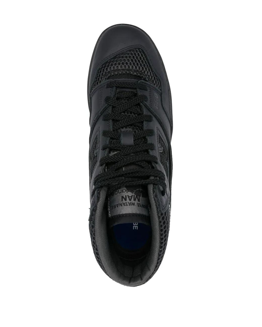 Junya Watanabe Black Bb650 Leather Sneakers for men