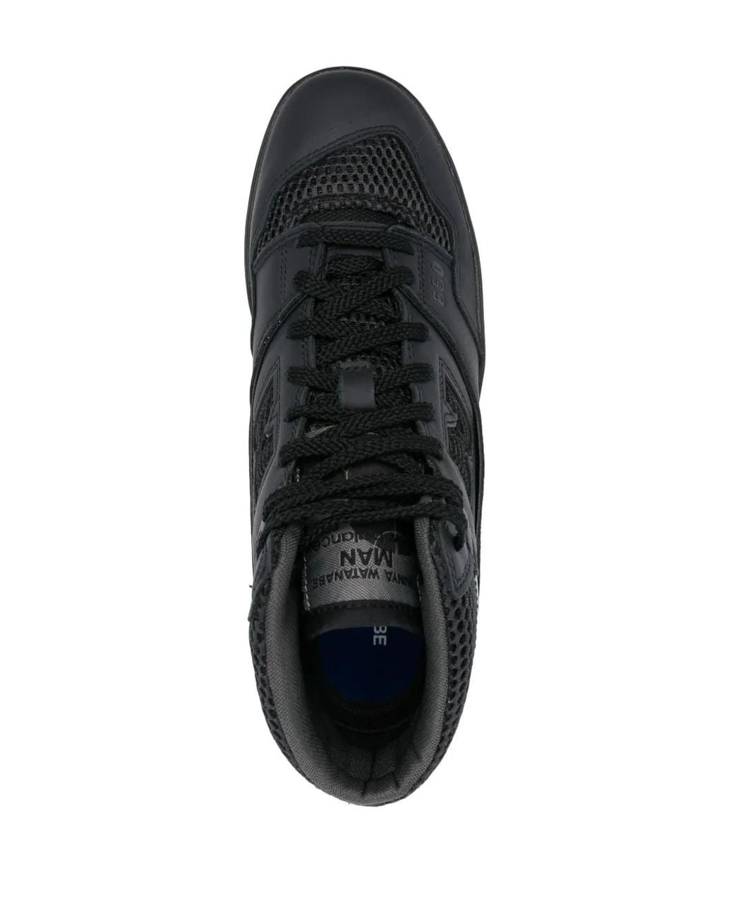 Junya Watanabe Black Bb650 Leather Sneakers for men
