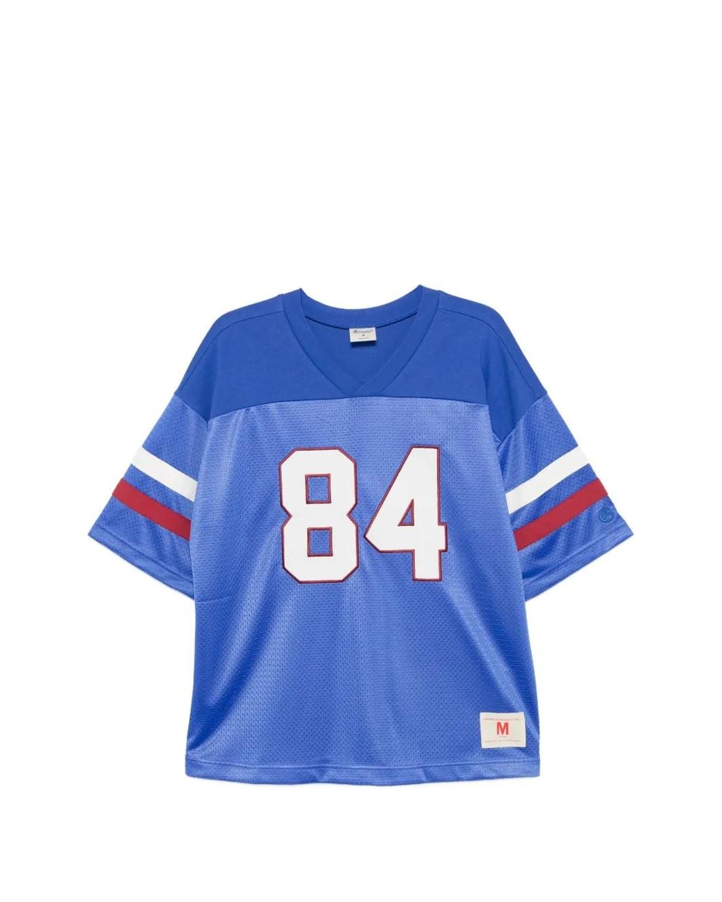 Champion Blue Number-Detail Short-Sleeve T-Shirt for men