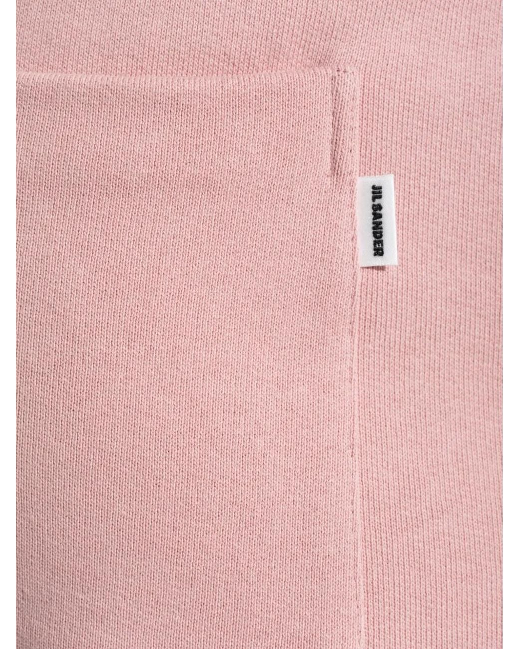 Jil Sander Pink Drawstring Cuffed Track Pants