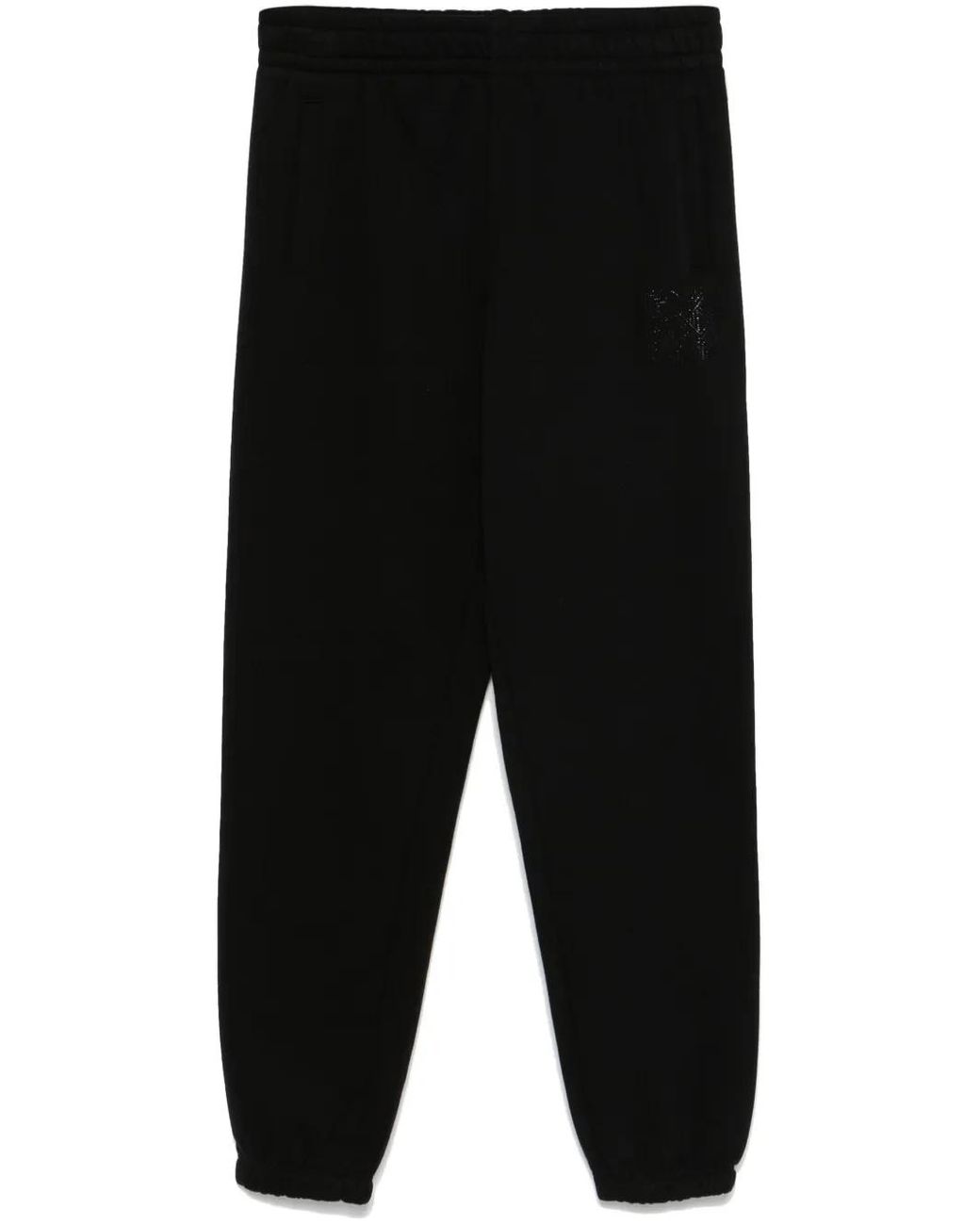 DKNY Black Rhinestone-Logo Trousers