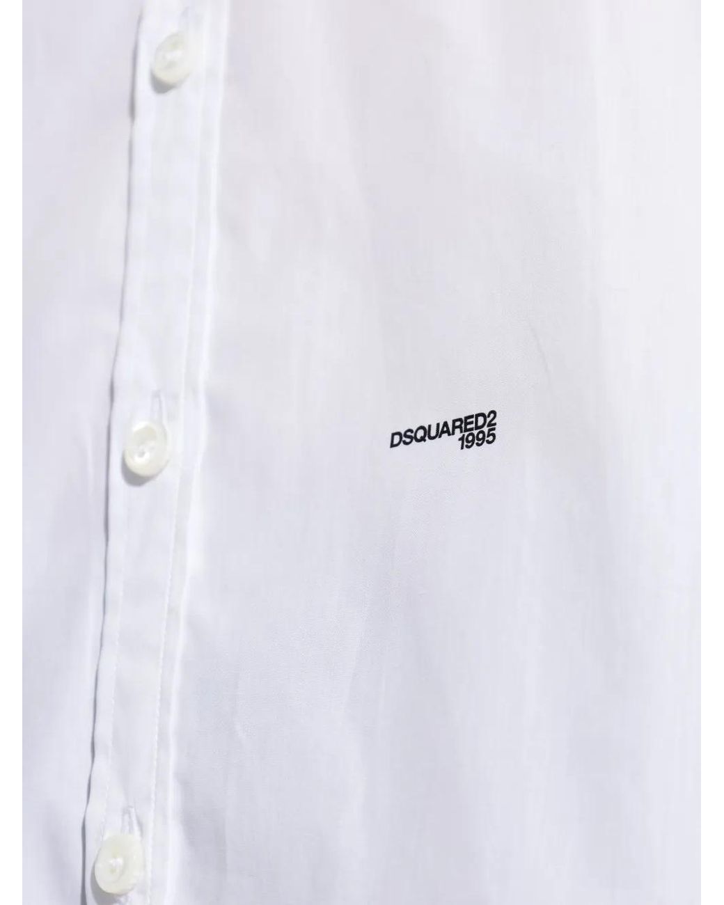 DSquared² Overhemd Met Vlakken in het White voor heren