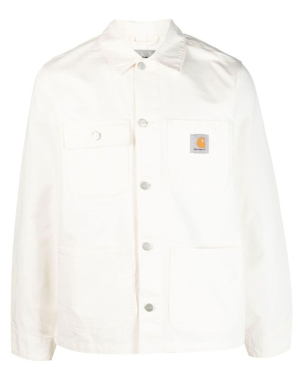 Carhartt WIP Logo-patch Jacket in White for Men | Lyst