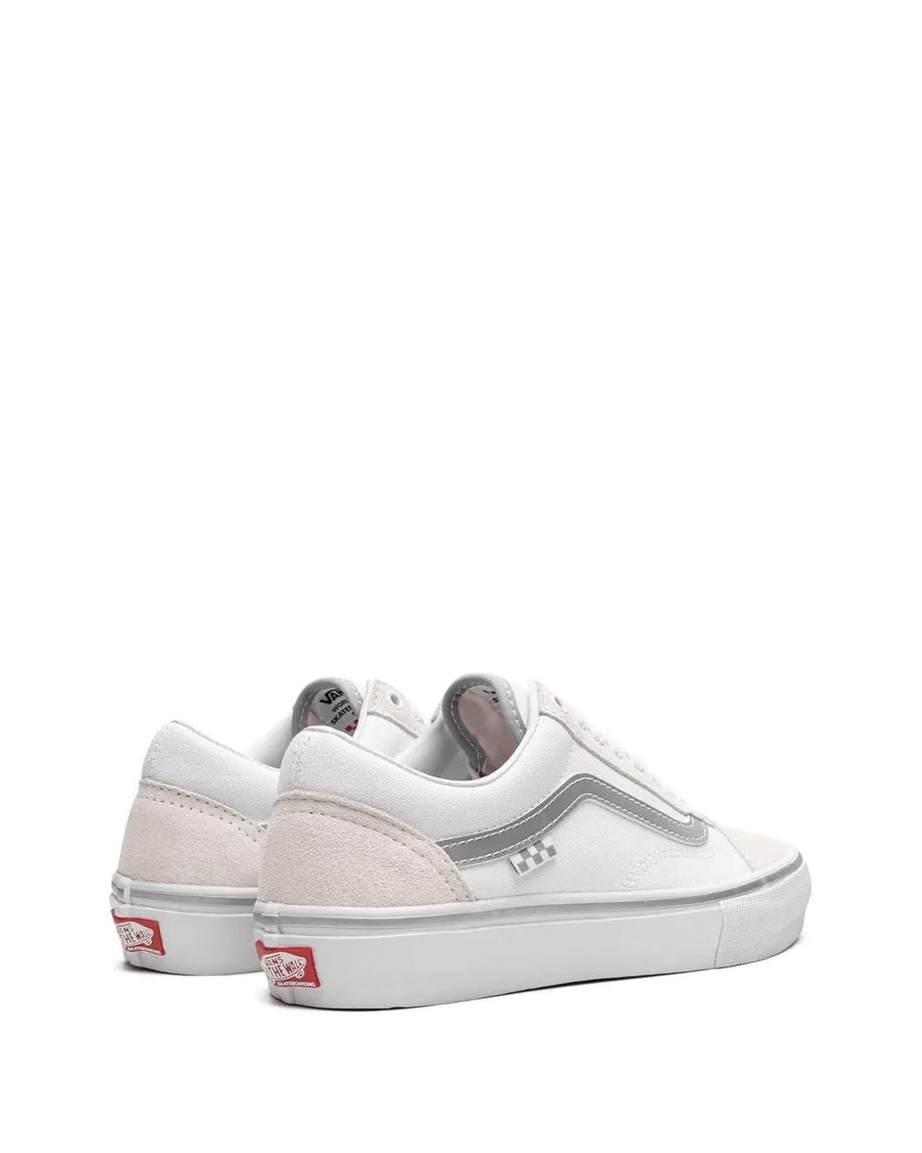 Vans White Old Skool "Reflective" Sneakers