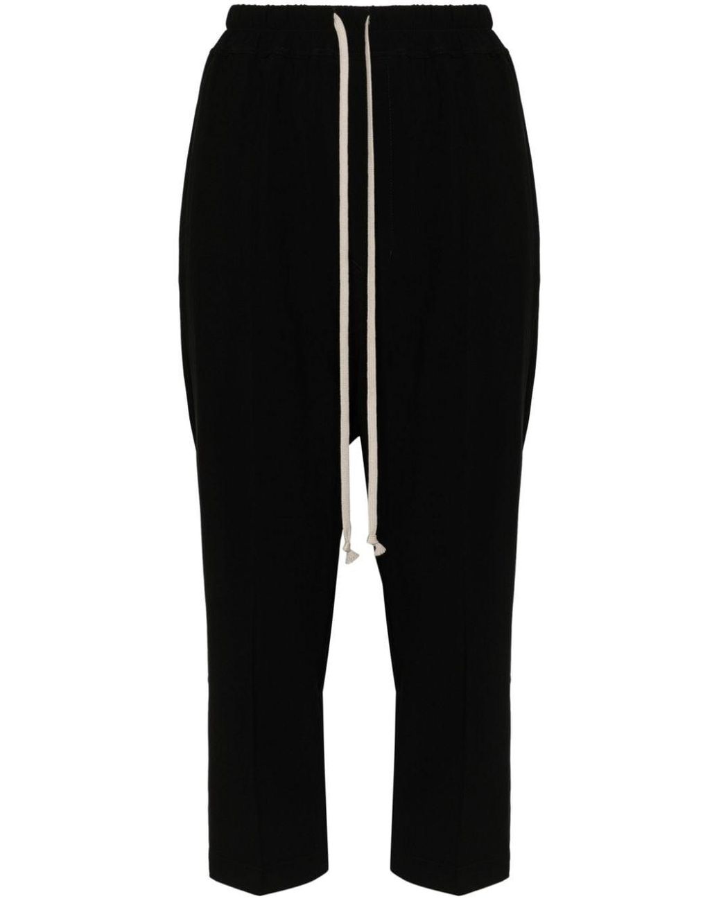 Rick Owens Astaires Cropped Trousers in Black Lyst UK