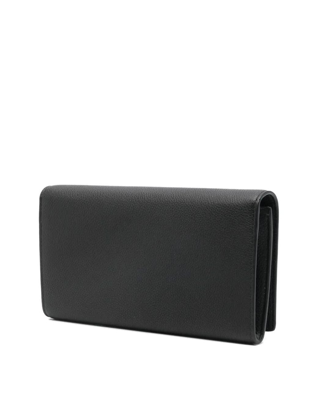 Santoni Black Leather Wallet