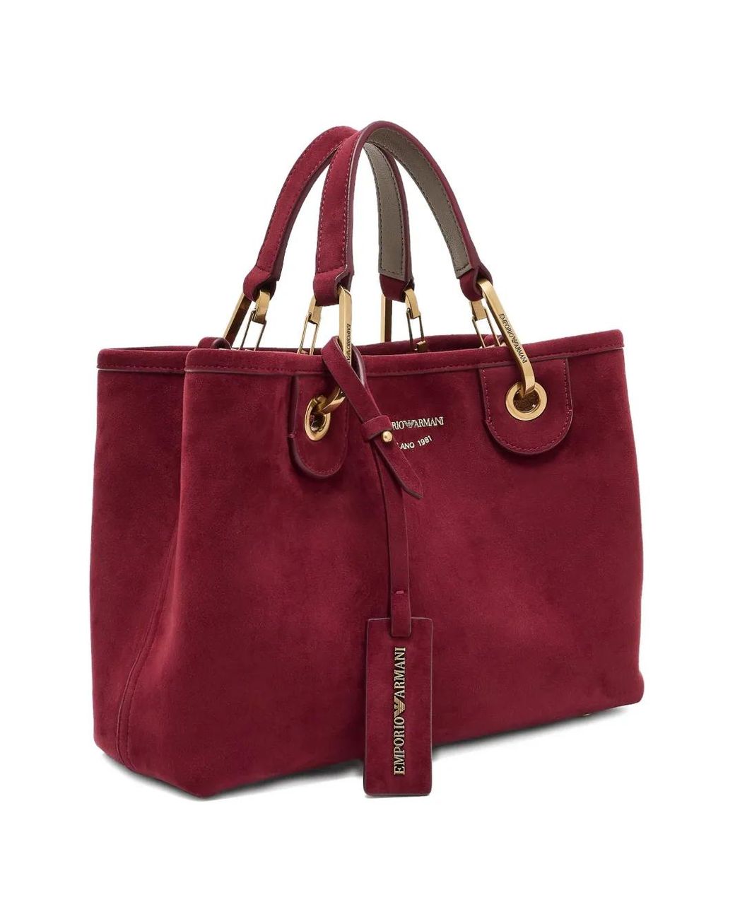Emporio Armani Red Top-Handle Tote Bag for men