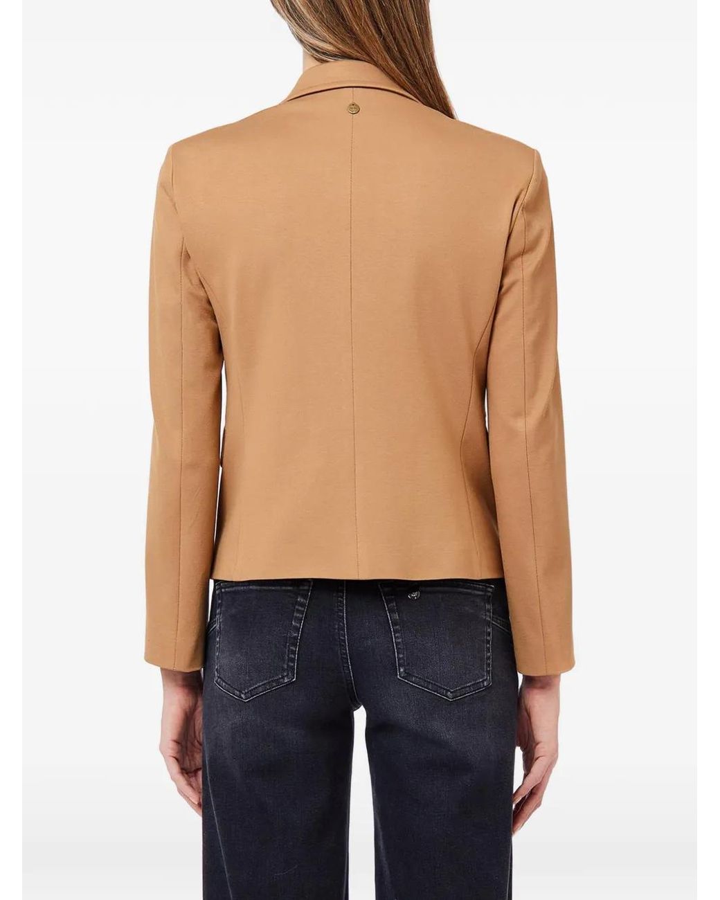 Liu Jo Blue Button-Up Notched-Lapels Blazer