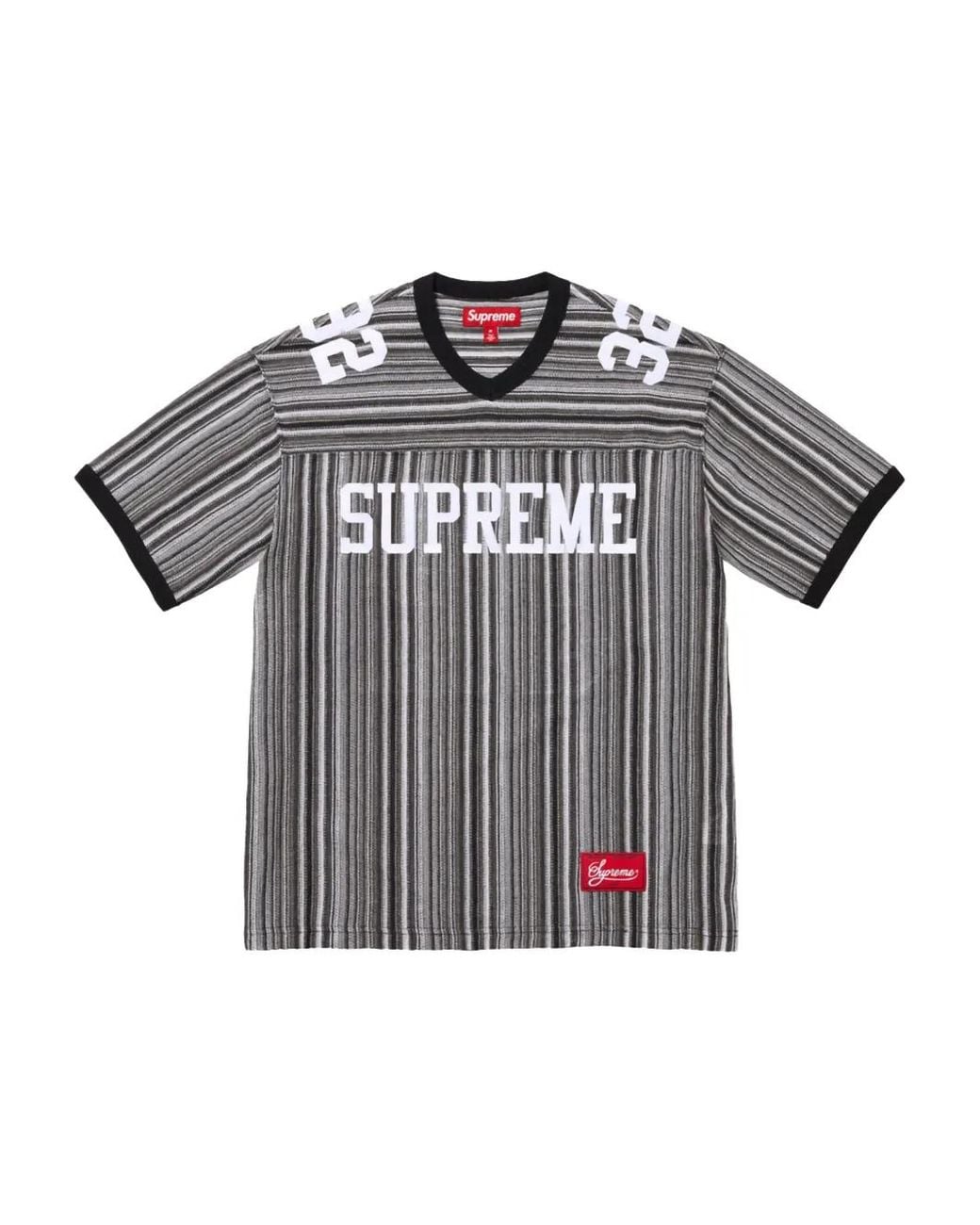 Supreme Open Knit Football T-Shirt in Gray for Men | Lyst