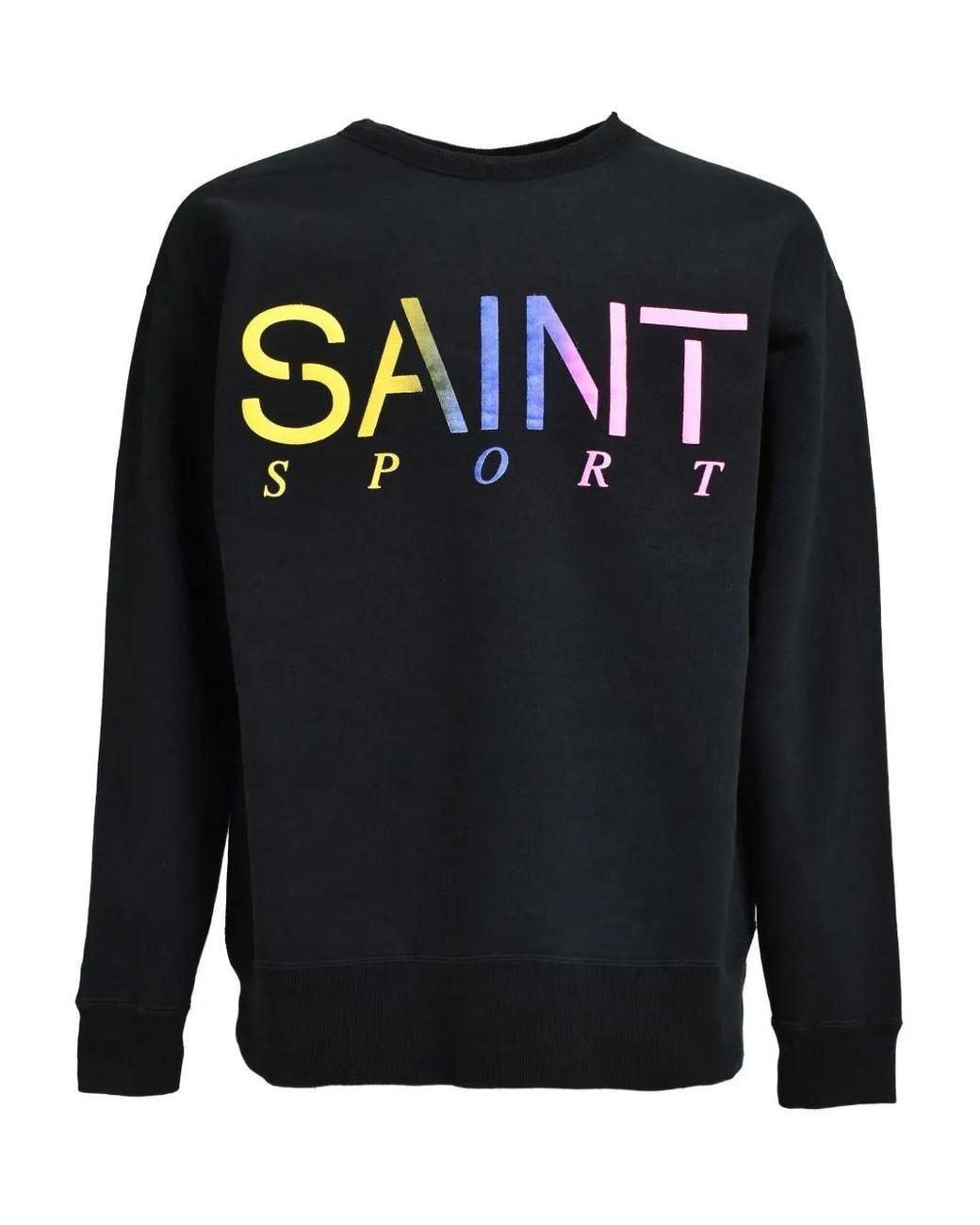 SAINT Mxxxxxx Black Crew-Neck Sweatshirt for men