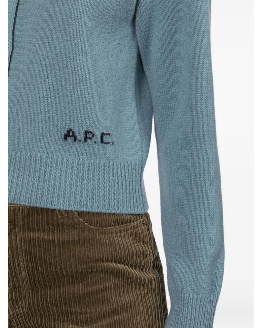 A.P.C. Blue Lila Cardigan
