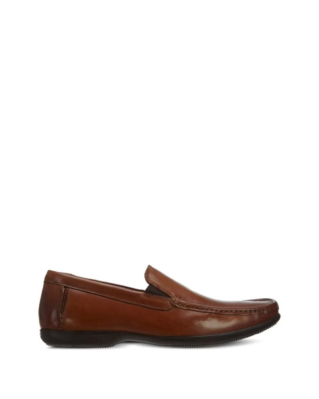 Clarks Brown Finer Sun Leather Loafers for men