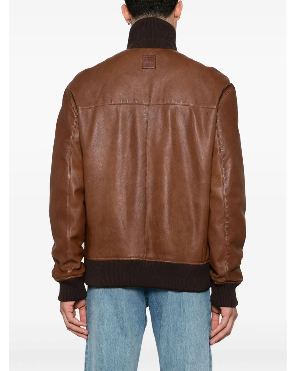 Loewe Brown Zipped Up Jacket for men