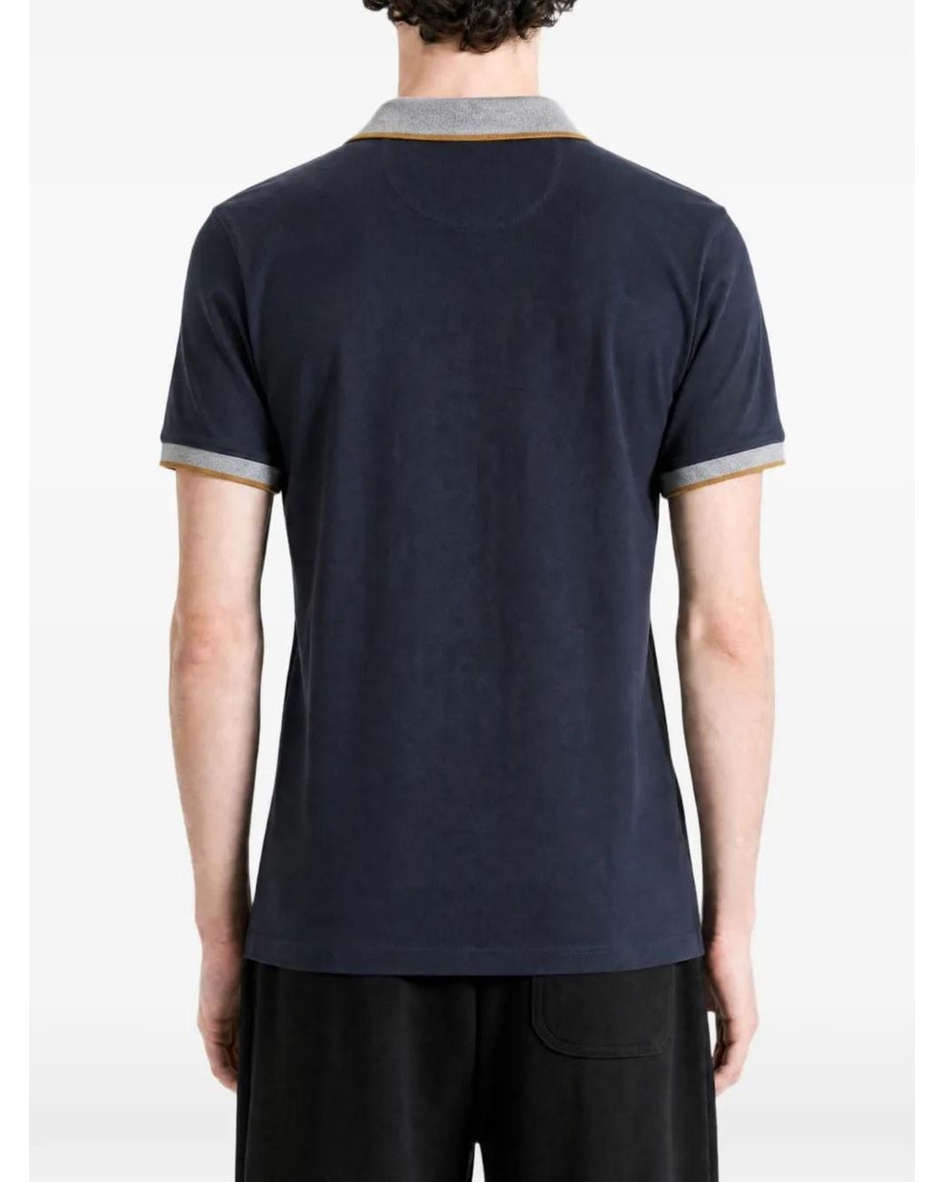 Barbour Blue Logo-Embroidered Polo Shirt for men