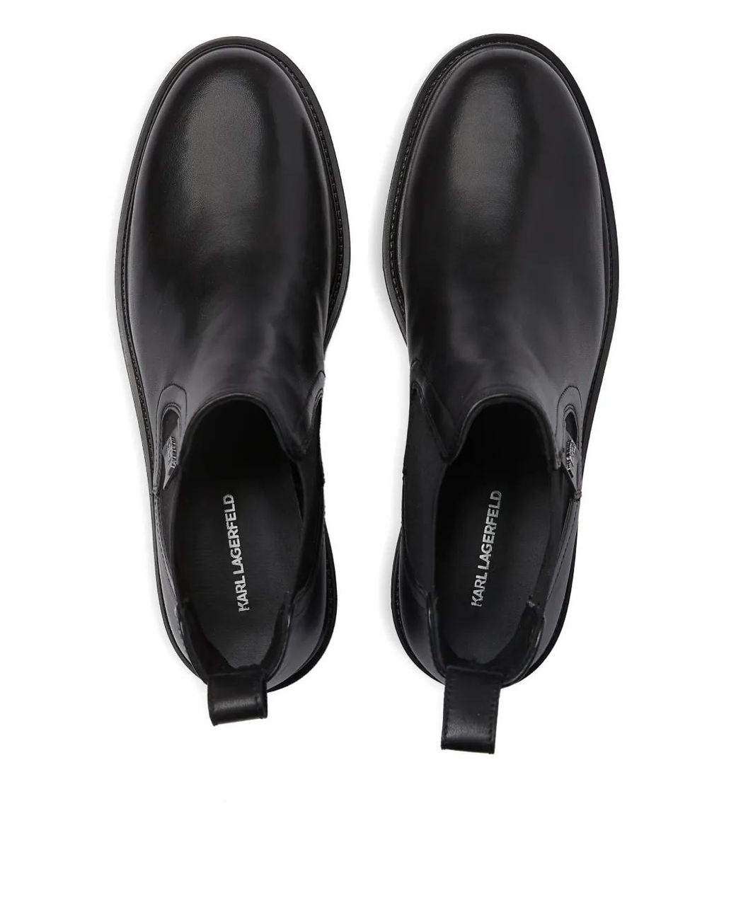 Karl Lagerfeld Black Magnus Chelsea Boots for men