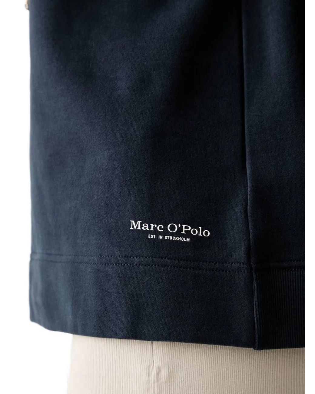 Marc O' Polo Blue Hoodie À Logo Imprimé