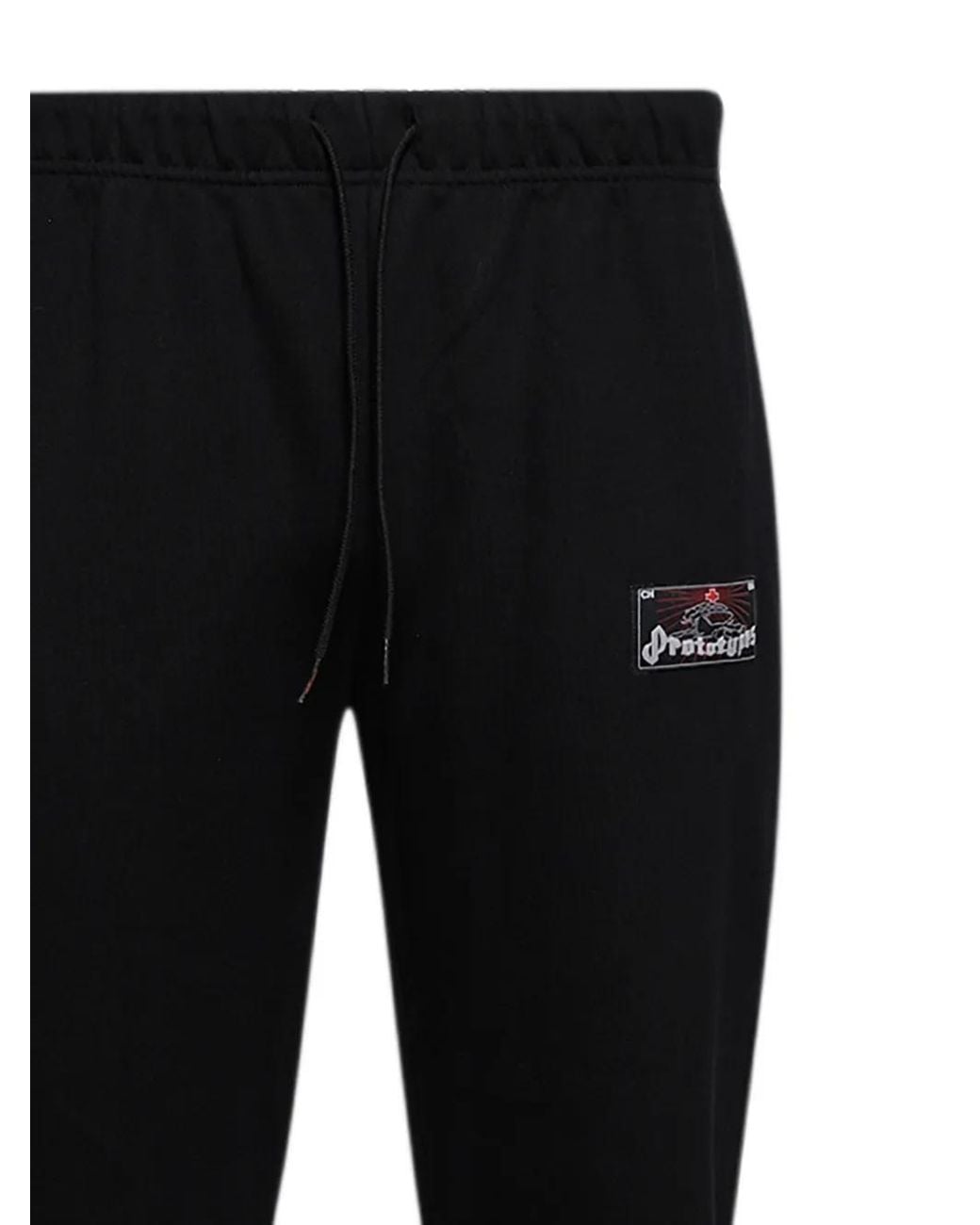 PROTOTYPES Black Logo-Patch Track Pants for men