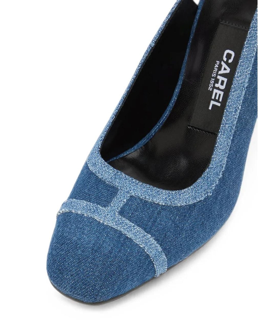 CAREL PARIS Blue Escarpins Alizee En Jean À Bride Arrière