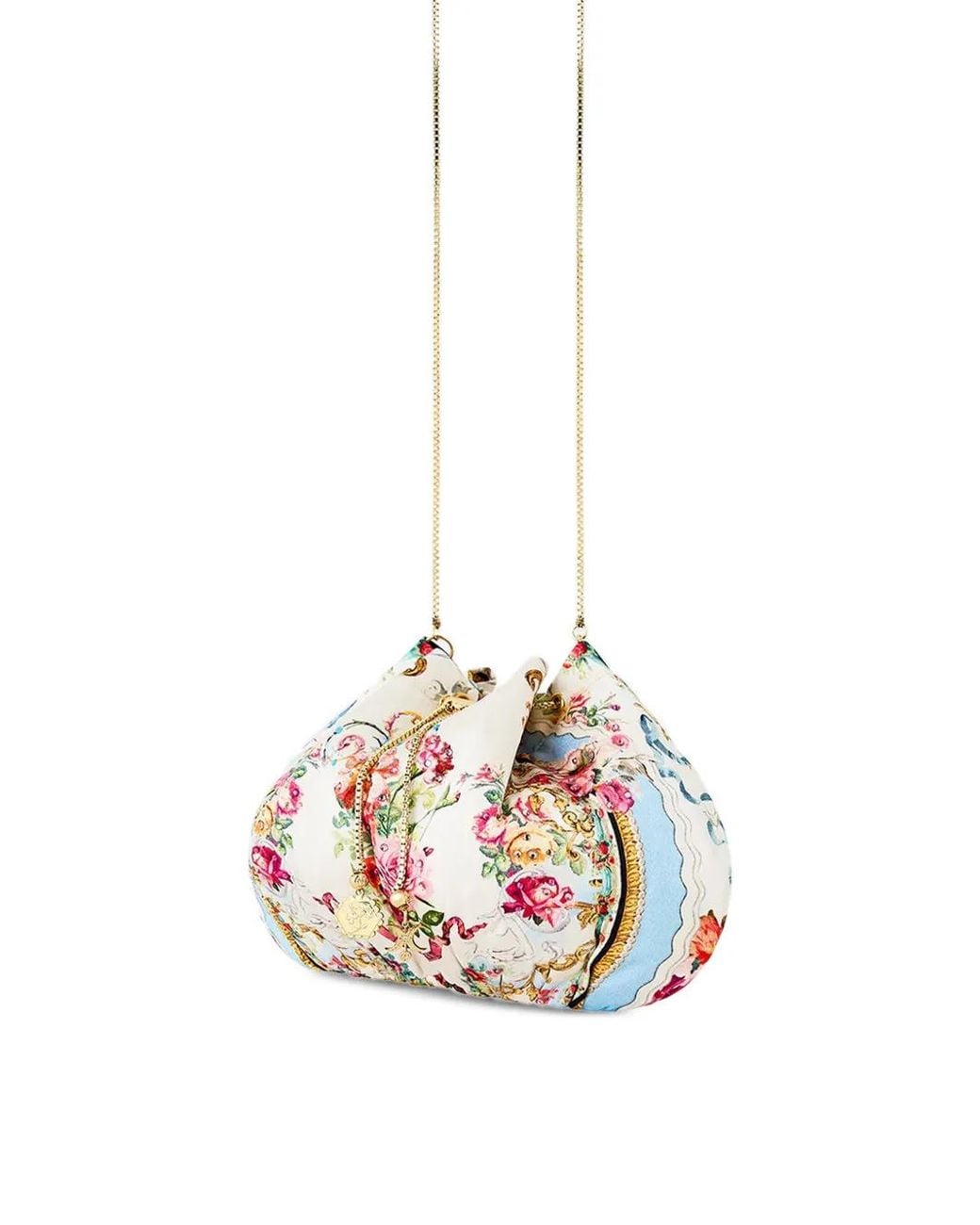 Camilla White Pochette À Fleurs