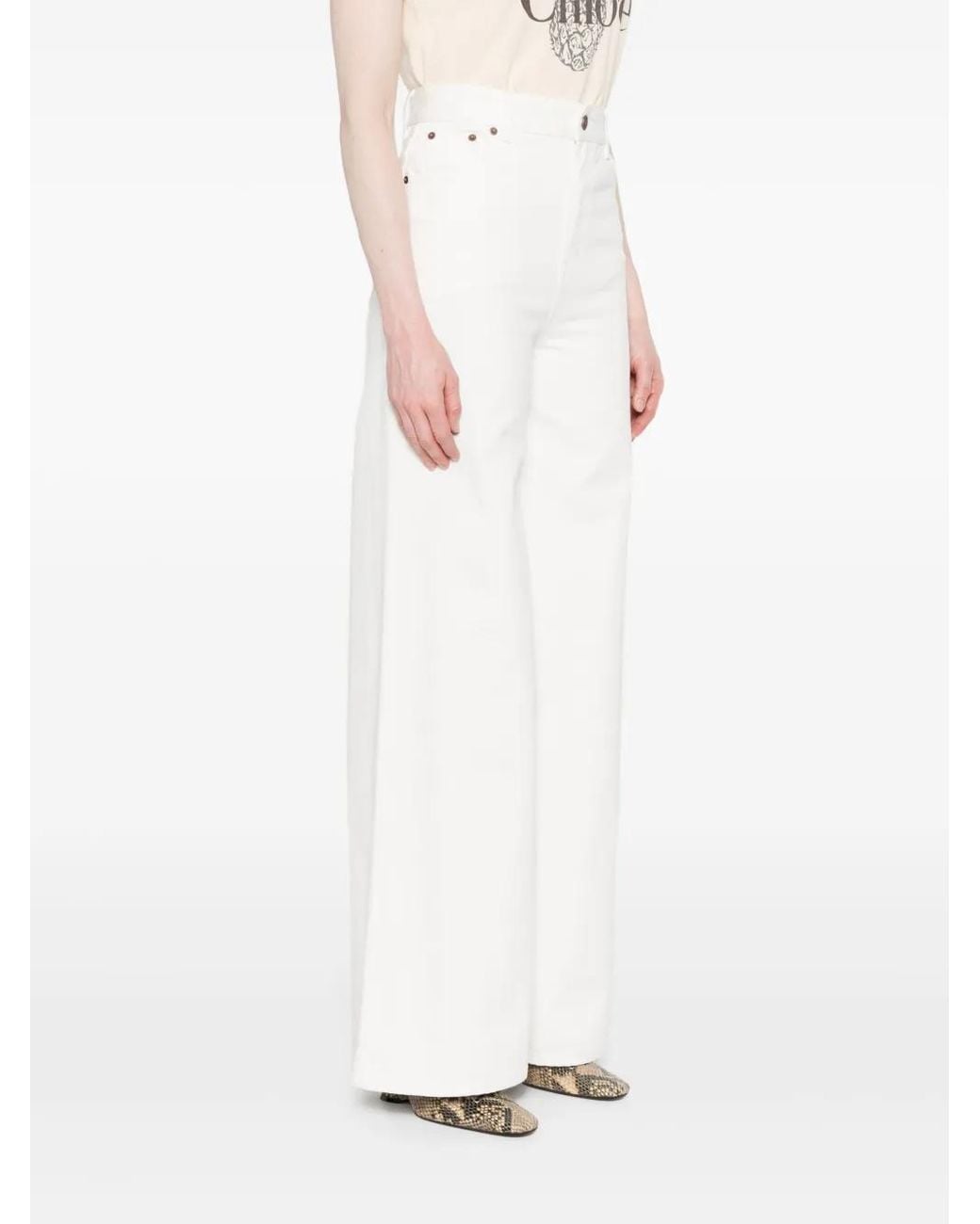 Chloé White Chloã Pants