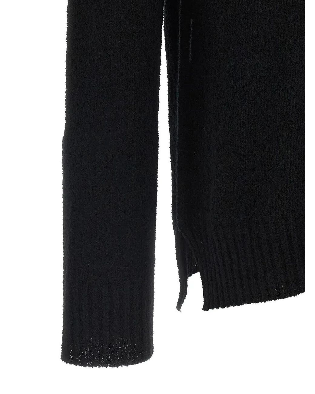Ma'ry'ya Black Crew-Neck Sweater for men