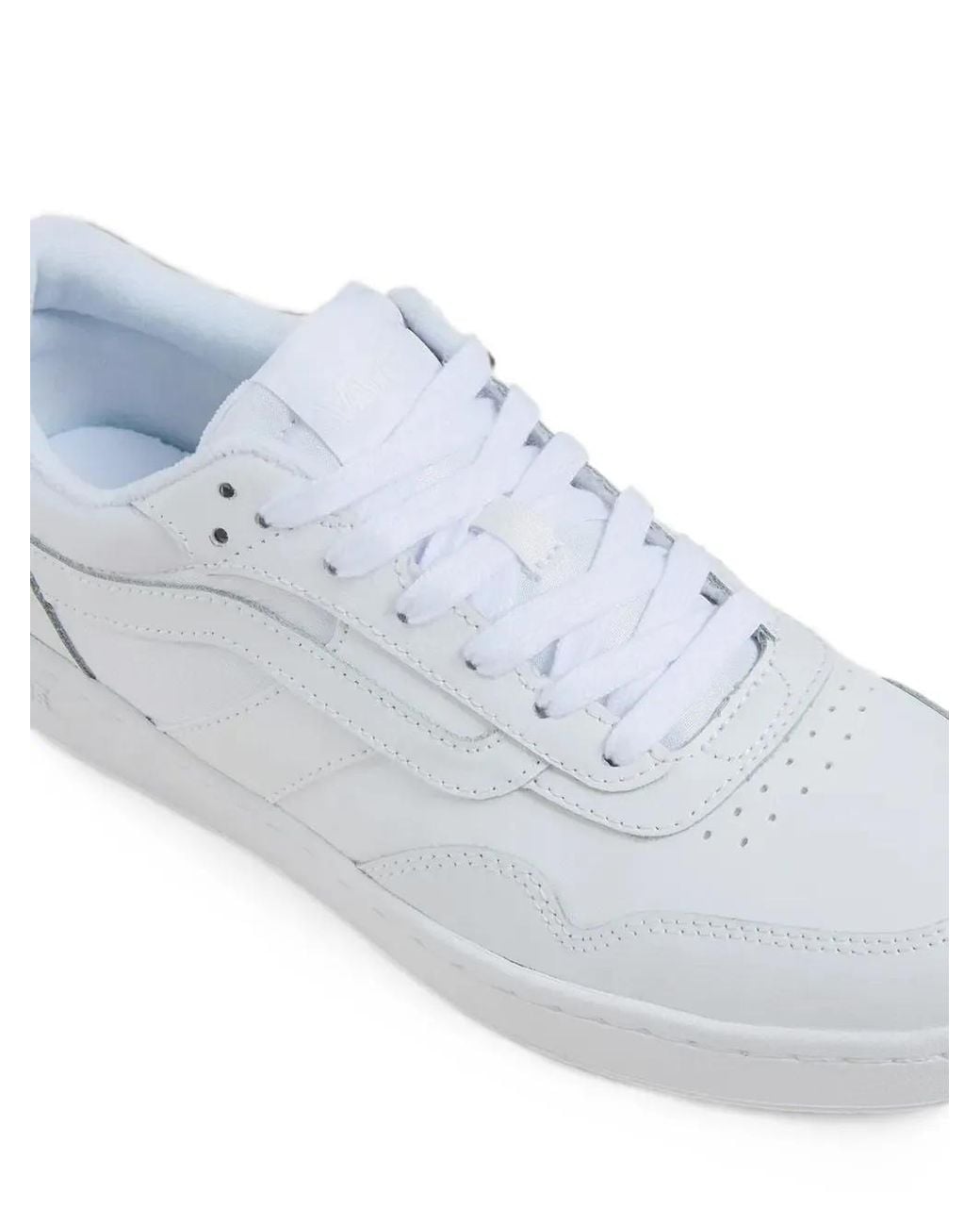 Vans White Cruze 3.0 Low-Top Lace-Up Sneakers