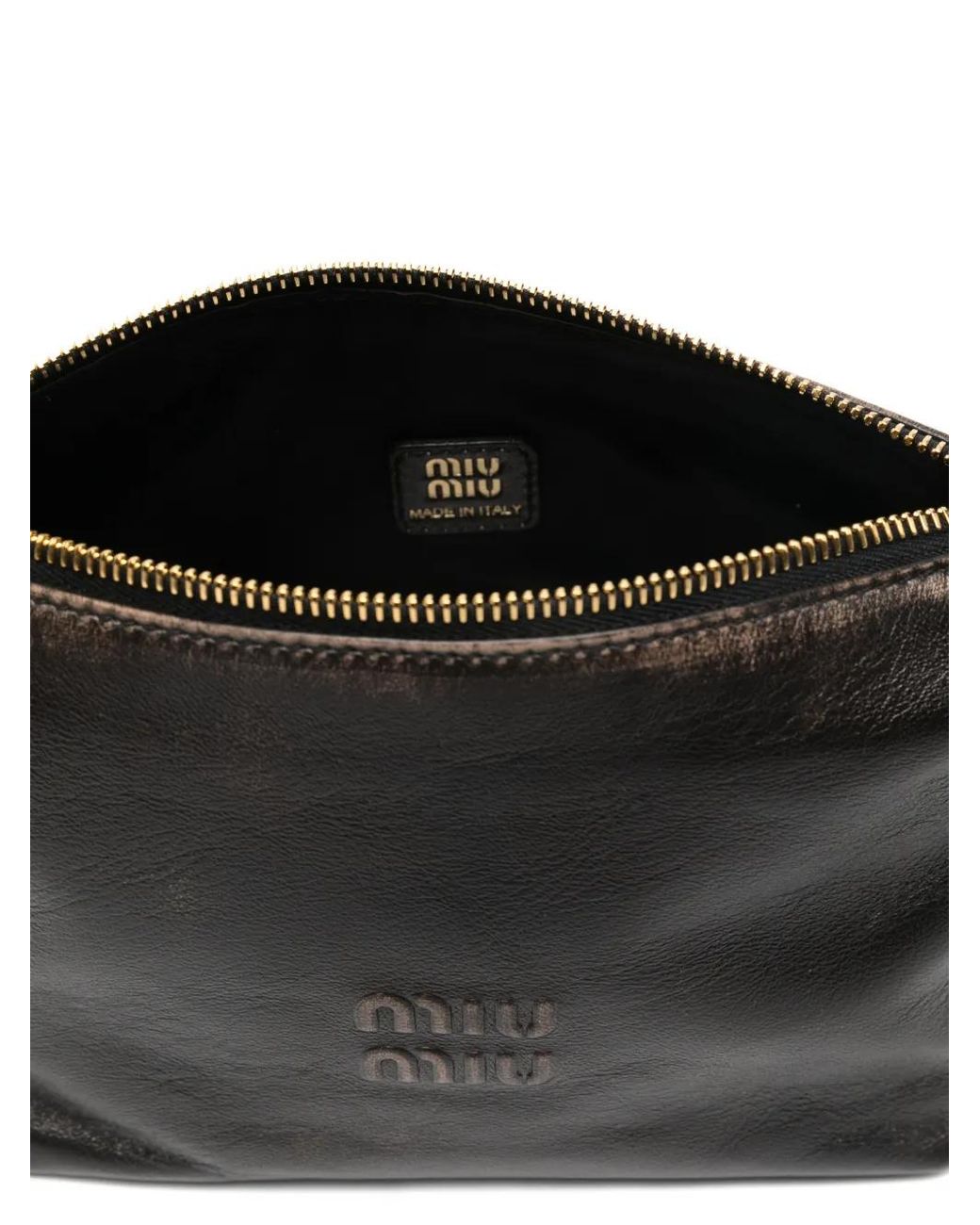 Miu Miu Black Leather Shoulder Bag