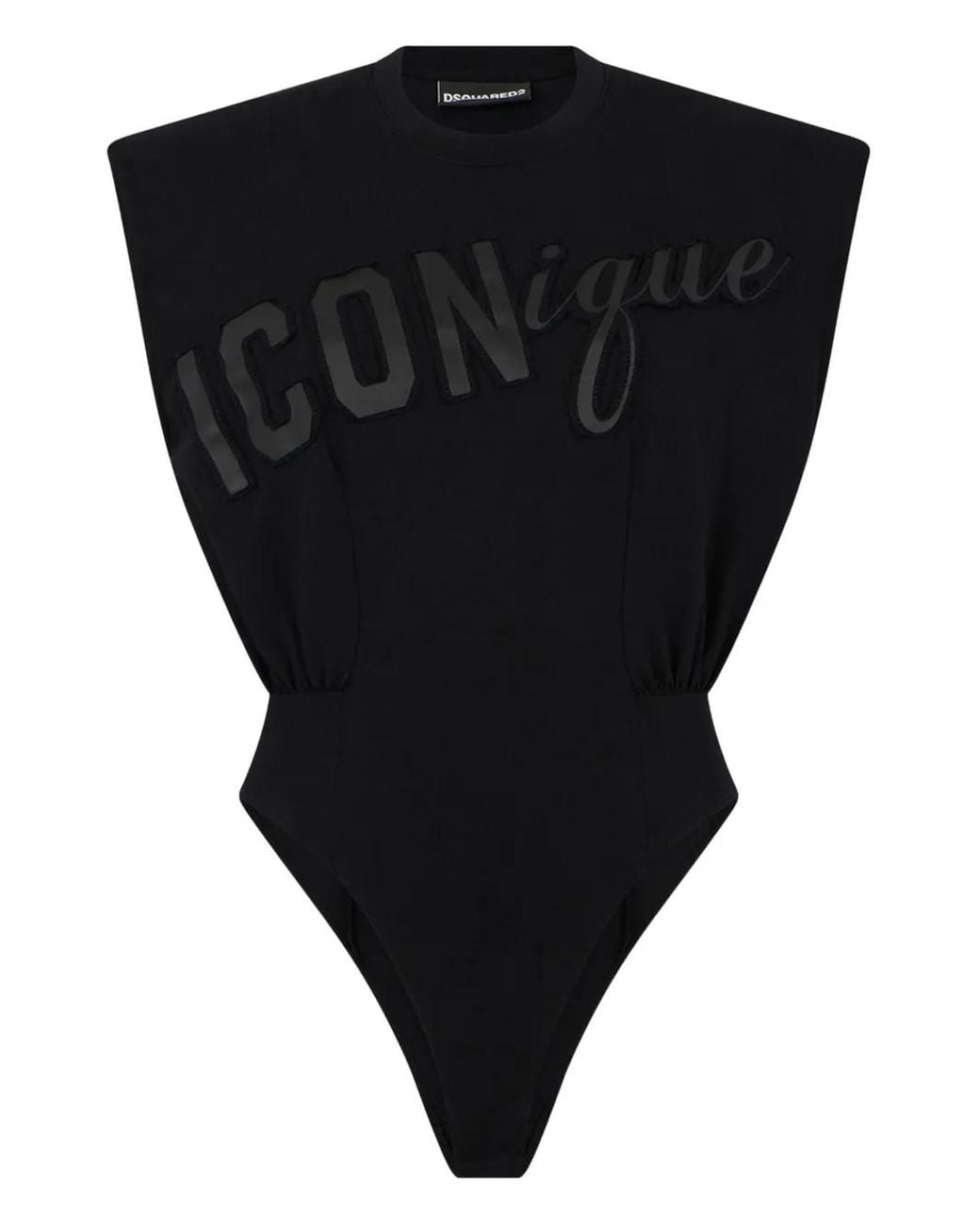 DSquared² Black Iconique Jersey Top
