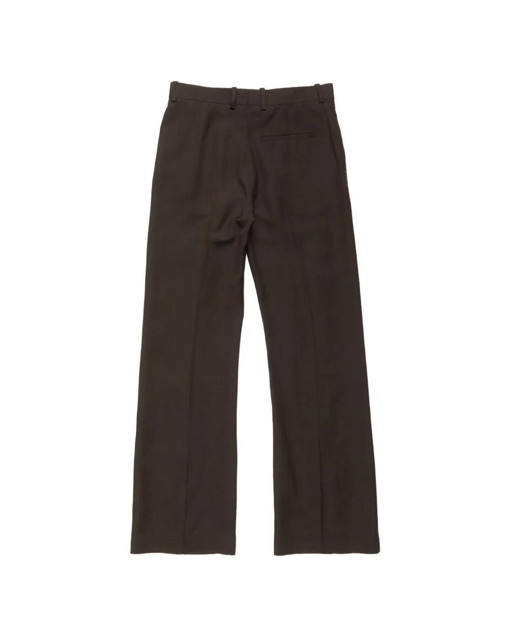 Acne Black Tailored Herringbone Trousers for men