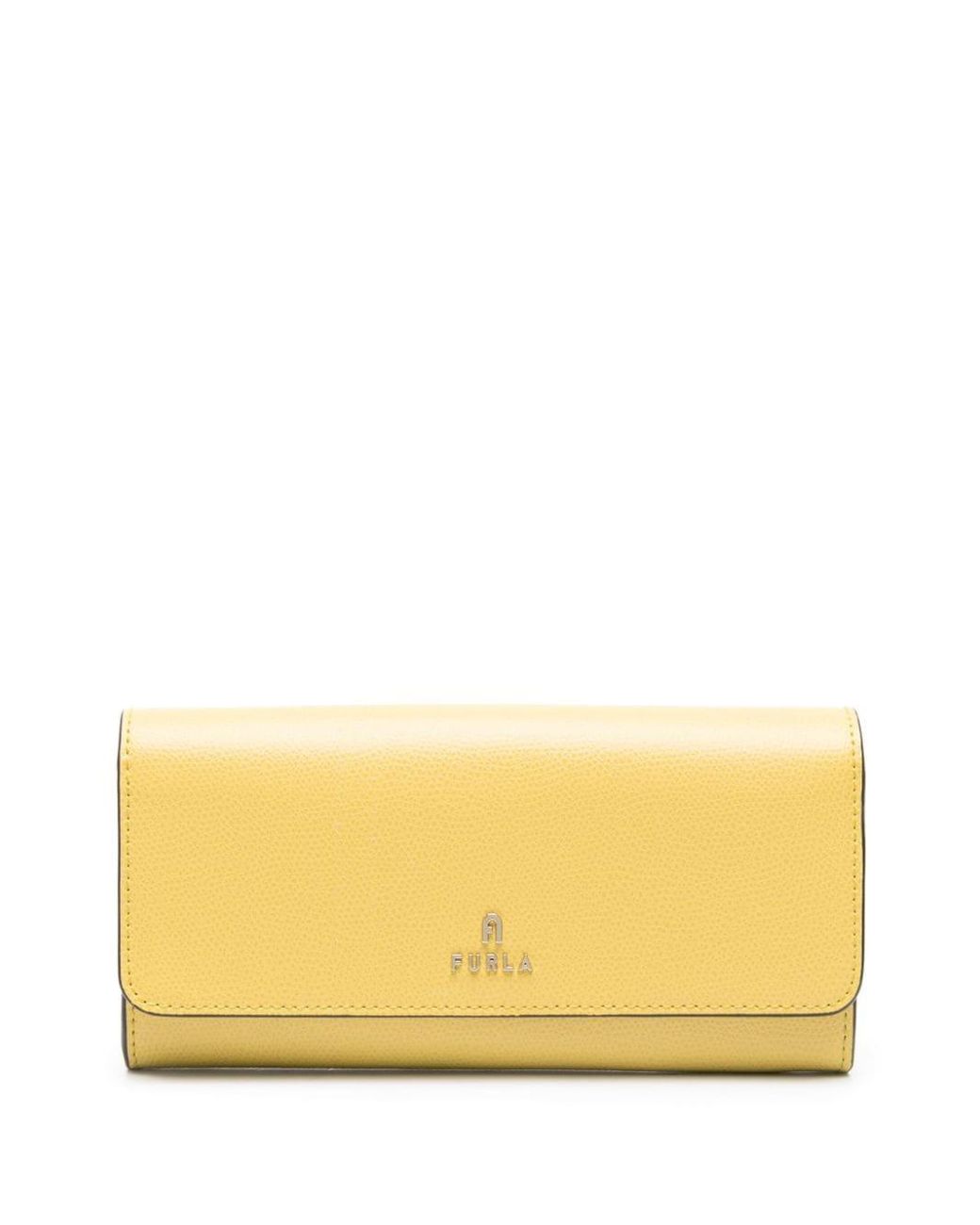 Furla Extralarge Camelia Leather Wallet in Yellow Lyst