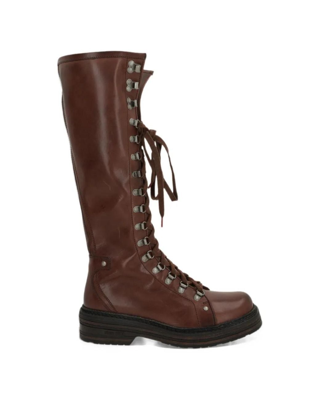 Miu Miu Brown Leather Boots