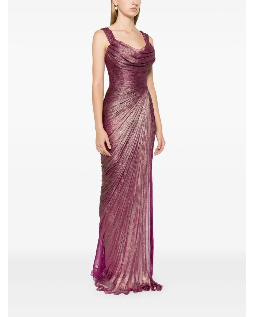IRIS SERBAN Purple Layali Gown