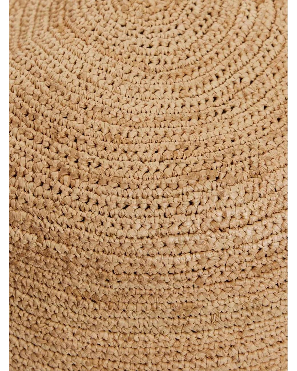 Sandro Natural Crochet Raffia Bucket Hat for men